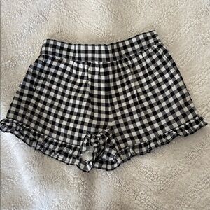 Girl’s Janie and Jack Gingham Shorts, 3